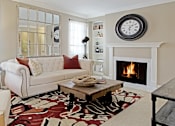 Thumbnail 6 of 42 - Spacious luxury apartments with woodburning fireplace, built-in shelves, and oversized windows at The Biltmore Apartments in Omaha, Nebraska