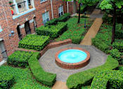 Thumbnail 9 of 22 - Gated apartment community near the Galleria with landscaped courtyards, beautiful landscaping, and beautiful courtyards with fountains.
