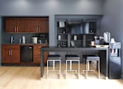 Thumbnail 23 of 27 - Recently remodeled large clubhouse with free wi-fi, resident lounge, and resident kitchen area at Kensington Woods Apartments in Omaha, Nebraska
