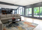 Thumbnail 25 of 27 - Recently remodeled large clubhouse with free wi-fi, resident lounge, and resident kitchen area at Kensington Woods Apartments in Omaha, Nebraska