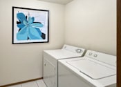 Thumbnail 18 of 35 - Spacious laundry room with full-sized washer and dryer at LionsHead Apartments in Omaha Nebraska