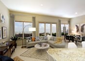 Thumbnail 4 of 42 - Luxury apartments with spacious living room with 10-foot ceiling and spectacular views