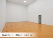 Thumbnail 69 of 73 - Racquetball room in the fitness center at the Saxony Apartments Dallas Texas