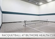 Thumbnail 34 of 36 - A racquetball court at Biltmore Health Club.