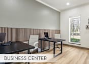 Thumbnail 20 of 40 - Resident business center, Wi-Fi space in the clubhouse at Village on the Parkway Apartments in Houston Texas