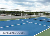 Thumbnail 14 of 38 - Rooftop pickleball court at The Voss apartments in Houston texas