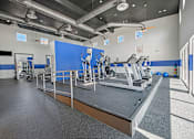 Thumbnail 5 of 13 - a large exercise room with treadmills and other exercise equipment  at Collective on Riverside, Austin, 78741