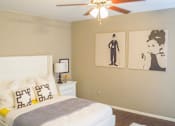 Thumbnail 10 of 27 - Bedroom With Ceiling Fan at The Entro at Midtown, Dallas, 75230