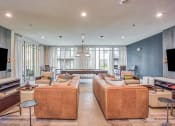 Thumbnail 18 of 26 - a living room with couches and chairs and a television  at Presidium Revelstoke, Fort Worth, Texas