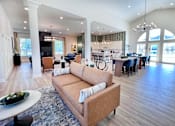 Thumbnail 15 of 111 - Clubhouse with Couch at Hebron Station Apartments, Kentucky
