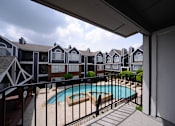 Thumbnail 25 of 47 - The Trellis at Lake Highlands balcony near pool
