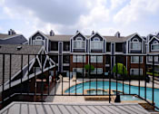 Thumbnail 26 of 47 - The Trellis at Lake Highlands balcony near pool