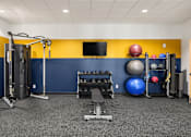 Thumbnail 12 of 14 - College Glen Fitness Center Free Weights and Weight Machine