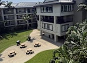 Thumbnail 4 of 21 - The Waterfront Apartments Courtyard and Tables