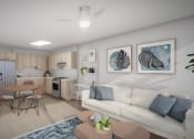 Thumbnail 11 of 20 - Hale Kalele Apartments Living Room and Kitchen
