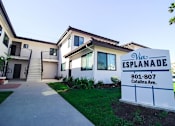 Thumbnail 7 of 18 - Via Esplanade Apartments Redondo Beach Sign and Courtyard View