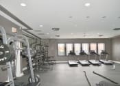 Thumbnail 30 of 35 - a gym with a lot of exercise equipment and windows