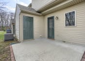 Thumbnail 40 of 51 - Mechanicsburg Apartments | Rockledge Townhomes | back patio with storage