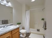 Thumbnail 9 of 15 - Apartment Bathroom | Mechanicsburg Apartments | Mountain View Village