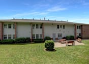 Thumbnail 4 of 14 - this is a photo of the courtyard at harvard place apartments in dallas, tx