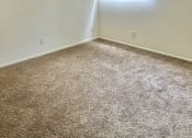 Thumbnail 8 of 21 - an empty living room with a window and carpet