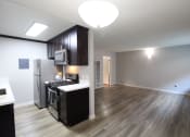 Thumbnail 3 of 31 - a view of a kitchen and a living room from above