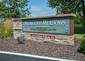 Thumbnail 1 of 23 - Stone gate meadows apartment homes sign.