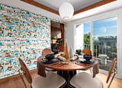 Thumbnail 15 of 18 - Dining room table at 8535 Colgate-Fully Furnished Apartments, California
