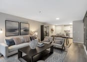 Thumbnail 4 of 35 - Living And Kitchen at The Austin Apartment Homes, Deptford, New Jersey