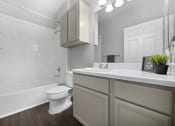 Thumbnail 15 of 15 - bright clean spacious bathroom with bathtub