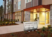 Thumbnail 8 of 22 - A modern apartment building named Andrew's Glen Apartments.