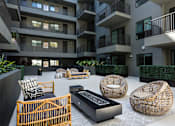 Thumbnail 21 of 26 - Courtyard Firepit Lounge at Mariposa on 3rd, Los Angeles, California