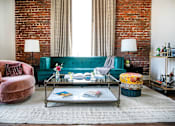 Thumbnail 28 of 36 - Living Room Interior at Villa Carlotta – Furnished Apartments, California