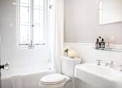 Thumbnail 11 of 36 - Bathroom With Bathtub at Villa Carlotta – Furnished Apartments, Los Angeles