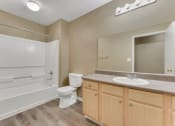 Thumbnail 12 of 17 - Empty Kitchen at Cypress Park Apartments, Mississippi, 39702