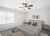 Thumbnail 11 of 19 - Bedroom with cozy bed at Valley View Estates, Council Bluffs