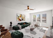 Thumbnail 2 of 23 - Living room at Mirabelle Luxury Apartments, Missouri
