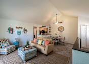 Thumbnail 7 of 9 - Living room in apartment for rent at Fords Pointe in Savannah GA
