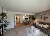 Thumbnail 1 of 9 - open concept living area in townhome for rent at Fords Pointe Apartments and Townhomes