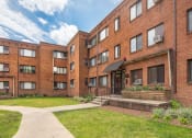 Thumbnail 4 of 6 - this is a photo of the courtyard at harvard square apartments in dallas, tx