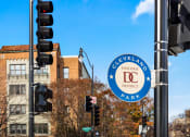 Thumbnail 40 of 41 - a city street with a sign for georgetown historic district park