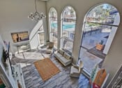 Thumbnail 12 of 23 - a view of the pool from the upstairs living room
