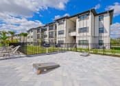 Thumbnail 19 of 23 - our apartments have a spacious patio with a fire pit