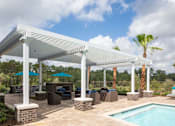 Thumbnail 38 of 43 - white patio for guests to relax