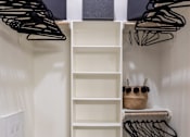 Thumbnail 23 of 43 - walk in closets with shelving units