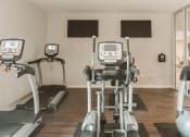 Thumbnail 27 of 34 - a row of exercise machines in a gym