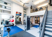 Thumbnail 9 of 33 - the gym at the ivy hotel is equipped with weights and cardio equipment and stairs