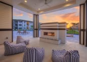 Thumbnail 21 of 23 - the preserve at ballantyne commons living room with fireplace