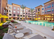 Thumbnail 15 of 45 - swimming pool at night in houston texas apartments 