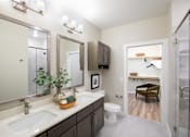 Thumbnail 21 of 33 - his and hers sinks master bedroom restroom